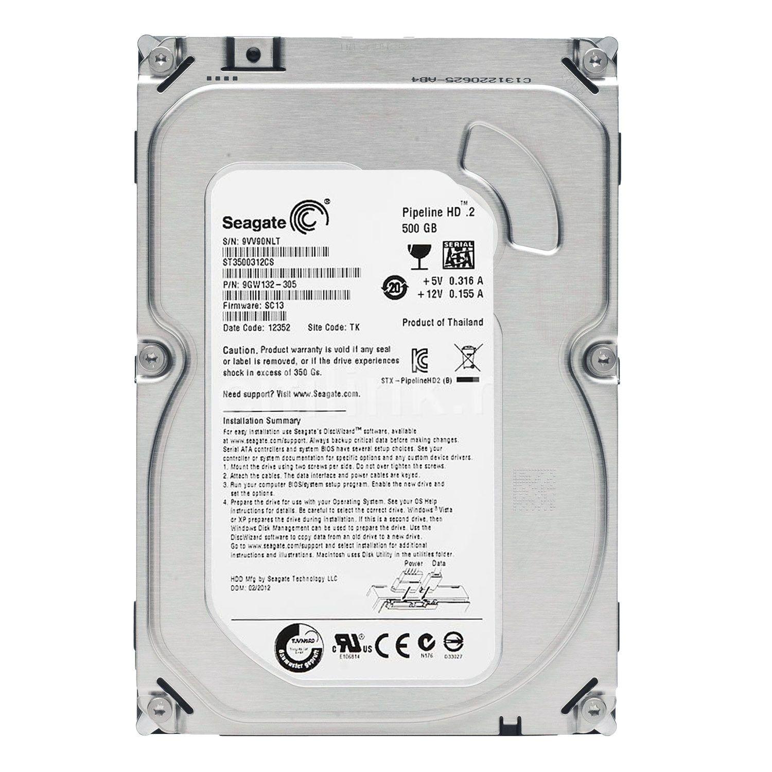 Interní pevný disk HDD 500GB 3,5" Seagate ST3500312CS - škráblý