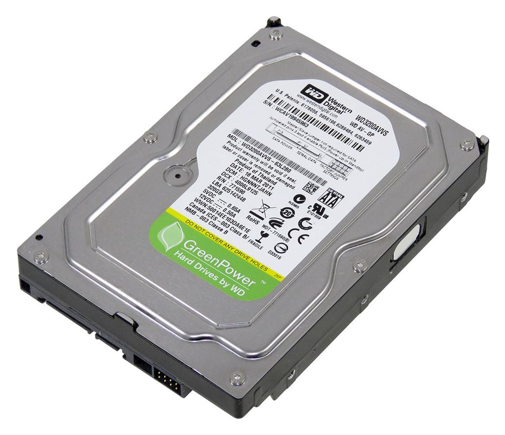 Interní pevný disk HDD 320GB 3,5" Western Digital WD3200AVVS - škráblý