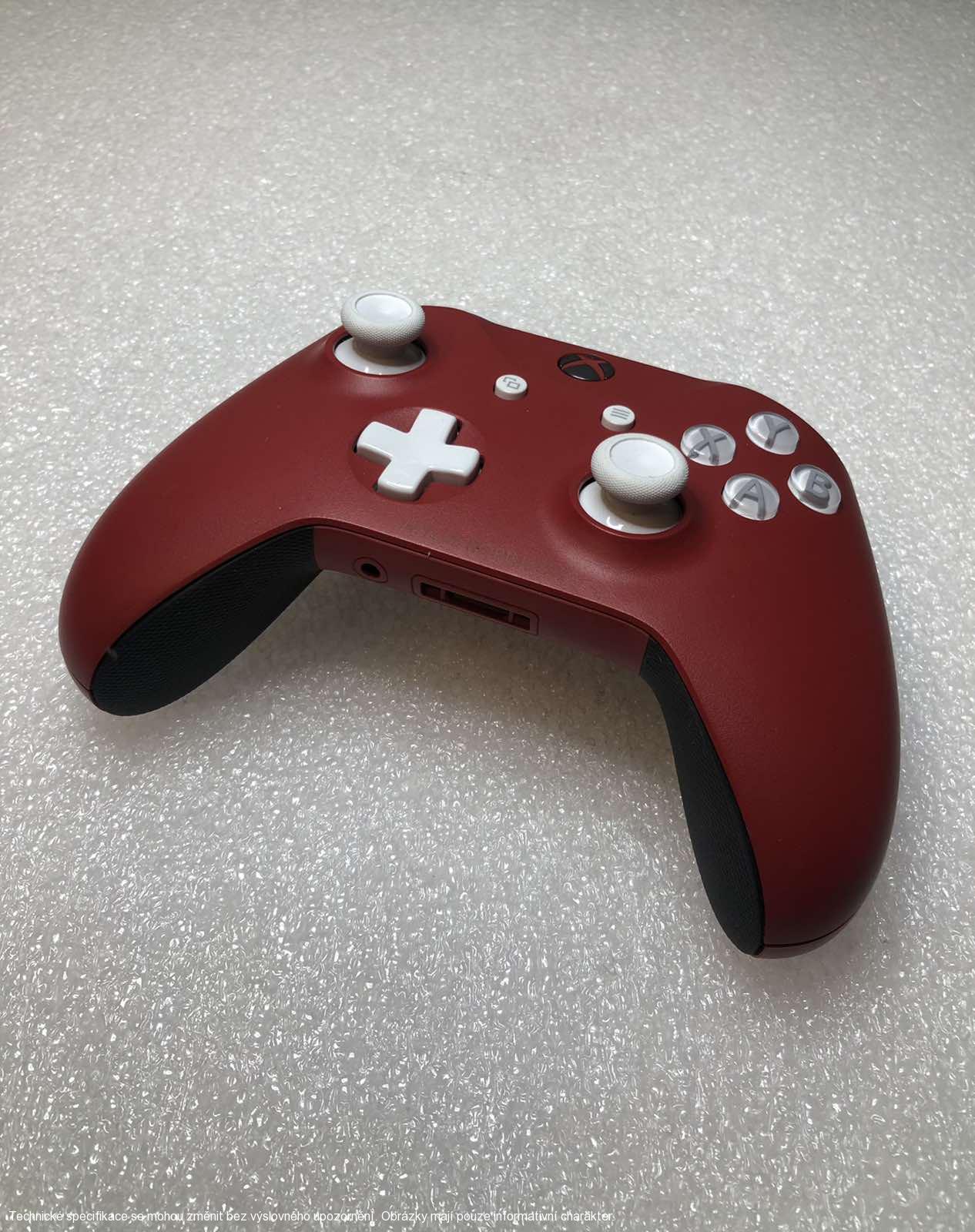 Microsoft Xbox One S Wireless Controller - Custom Red/White/Blac **POUŽITÝ**