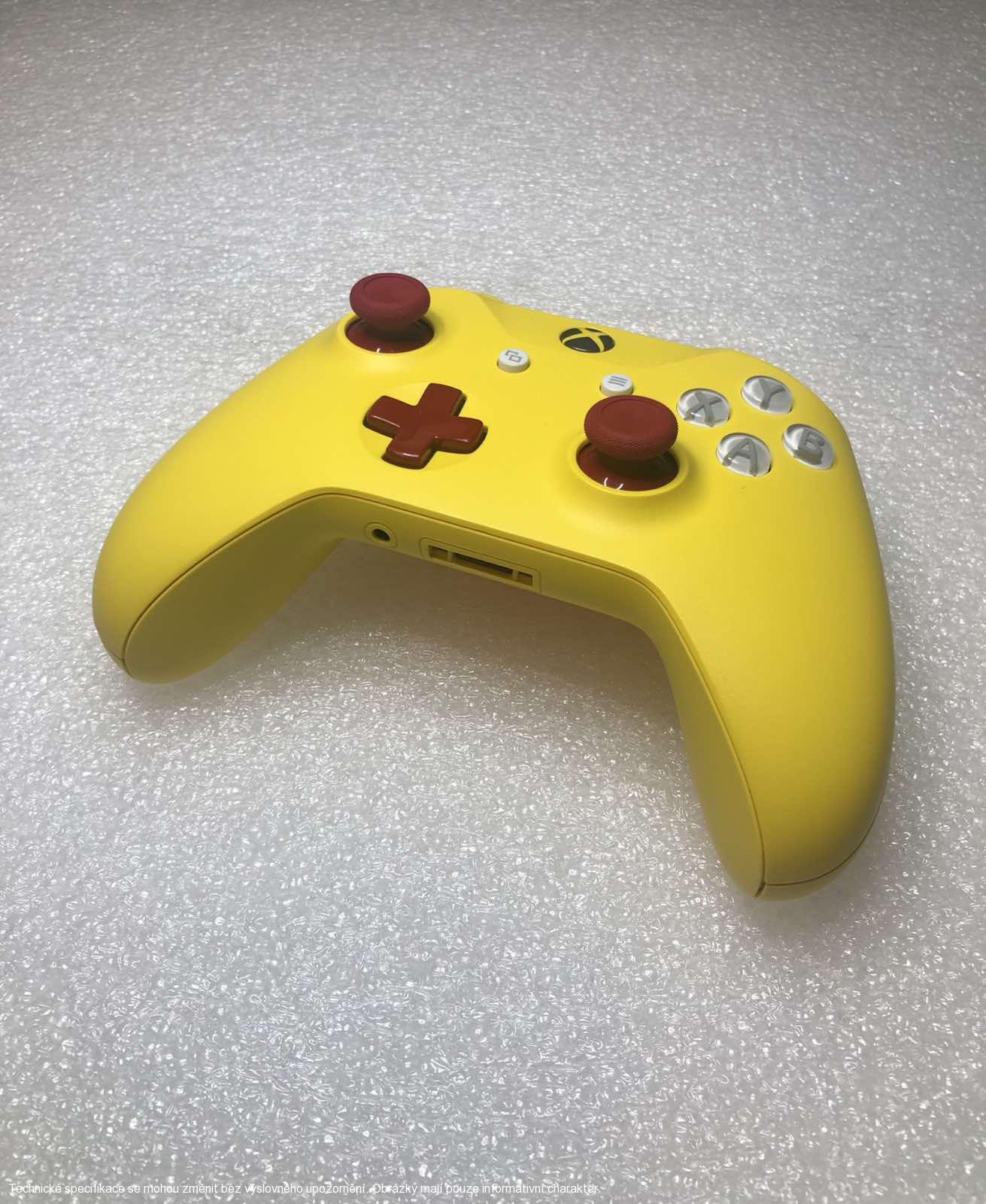 Microsoft Xbox One S Wireless Controller - Custom Yellow/Red **POUŽITÝ**