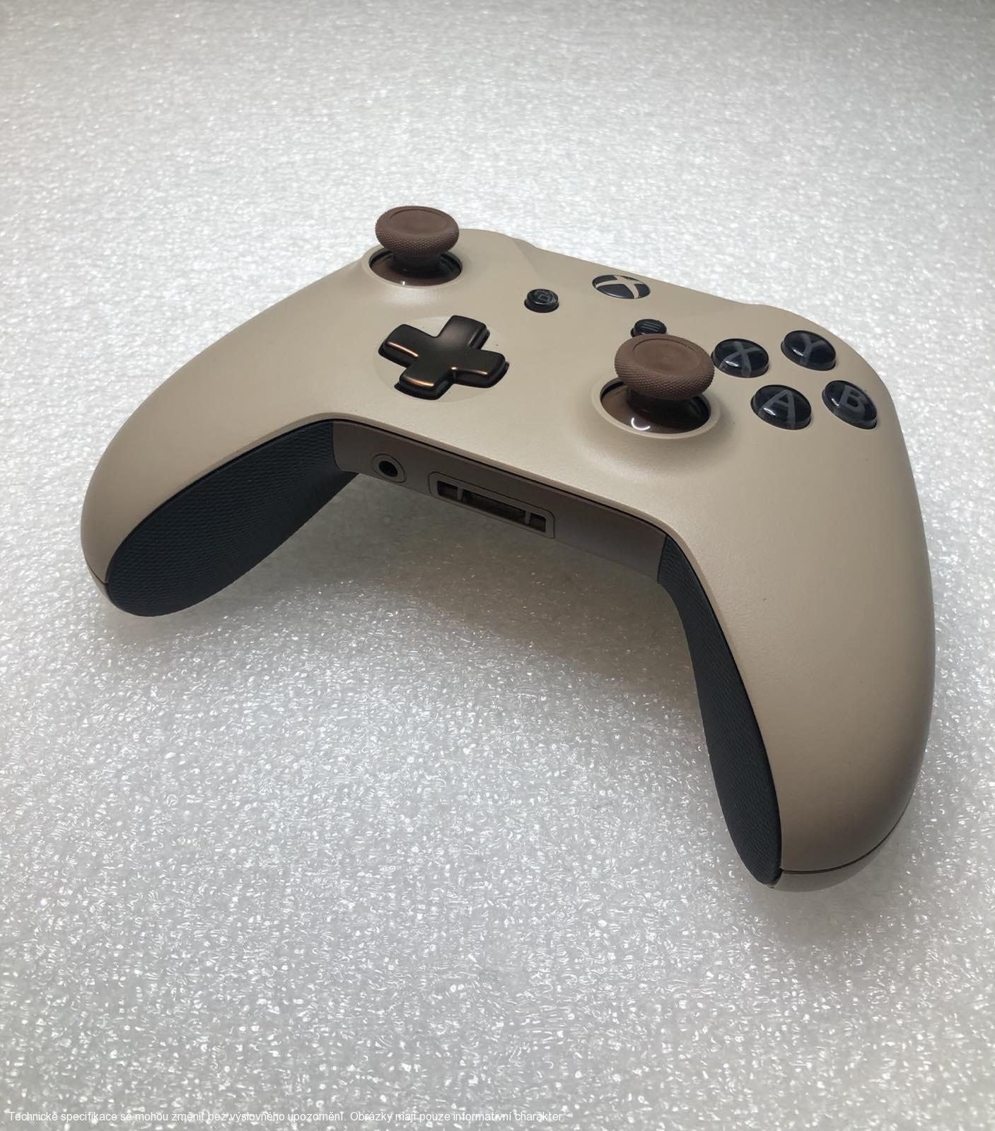 Microsoft Xbox One S Wireless Controller - Custom Black/Brown **POUŽITÝ**