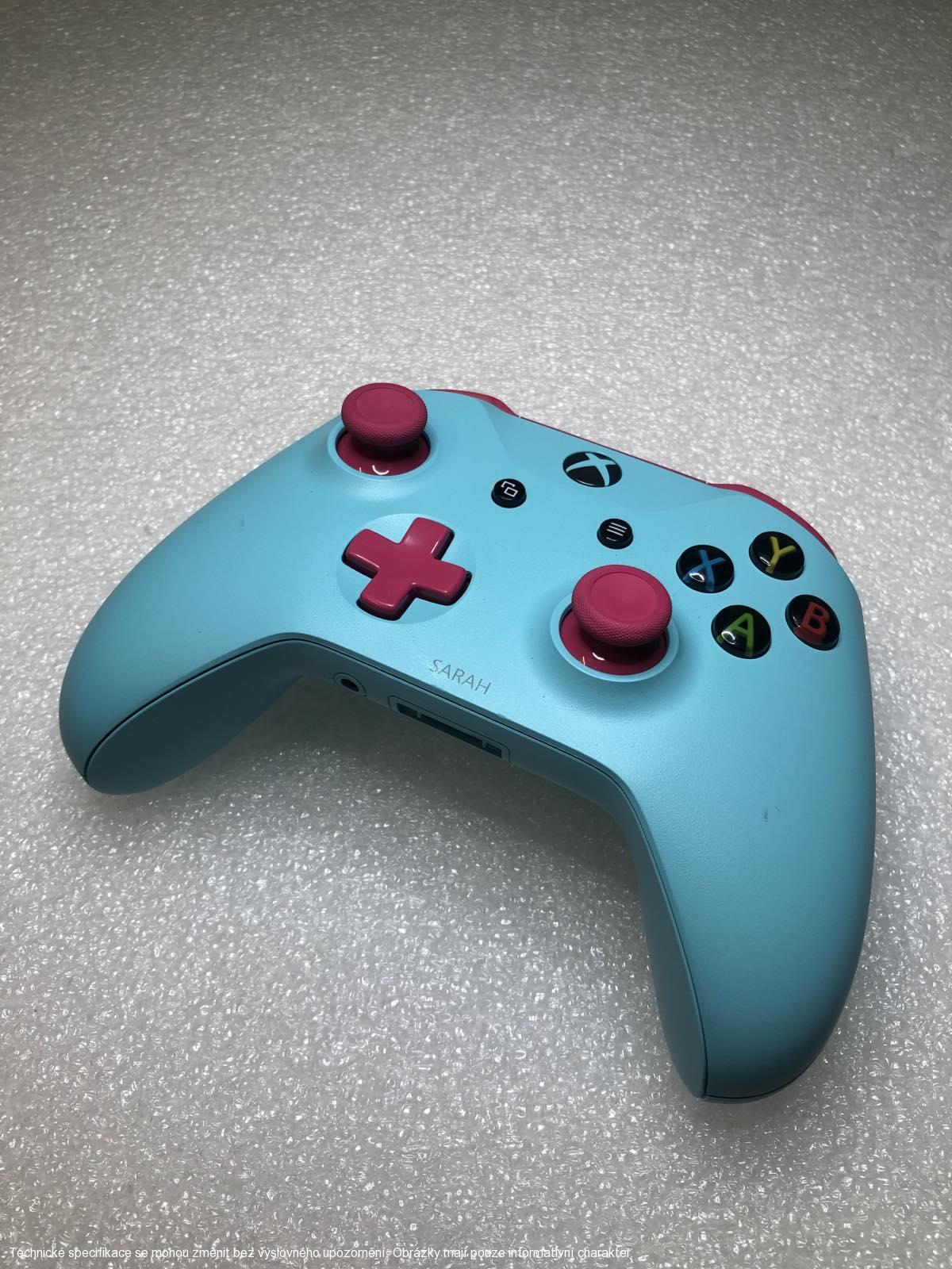 Microsoft Xbox One S Wireless Controller - Custom Turquoise/Pink **POUŽITÝ**
