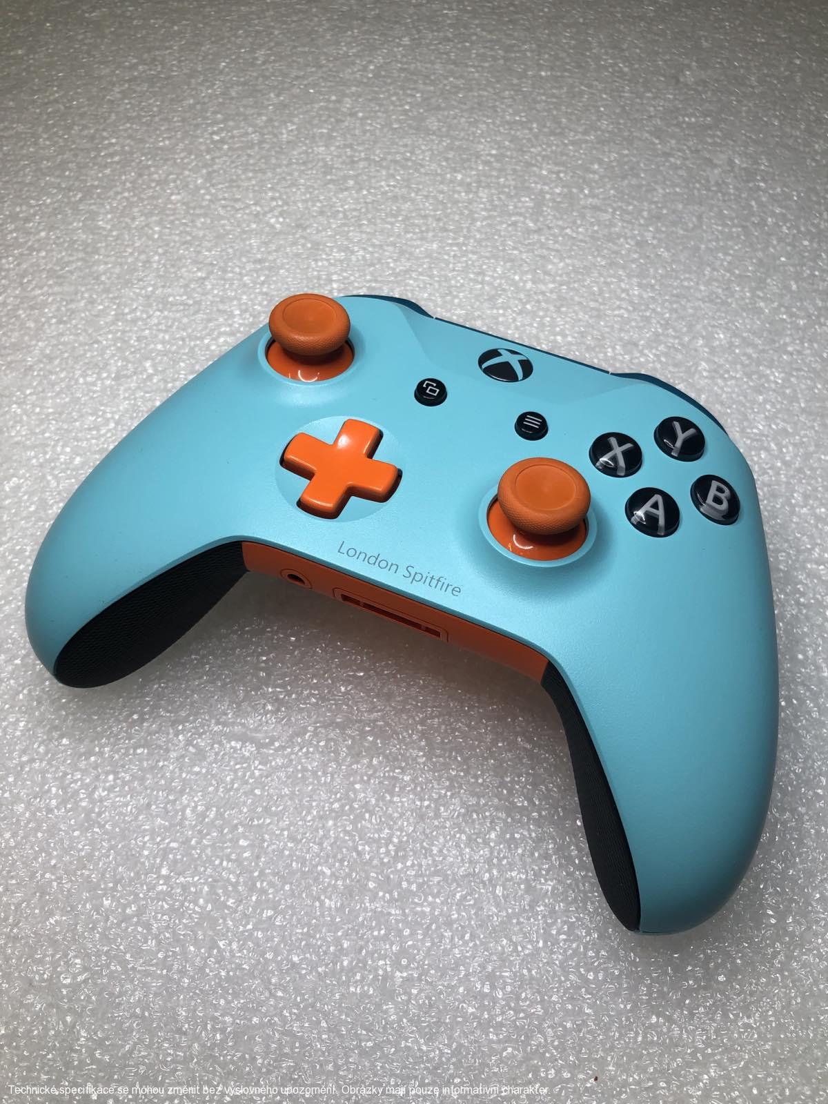 Microsoft Xbox One S Wireless Controller - Custom Turquoise/Orange **POUŽITÝ**