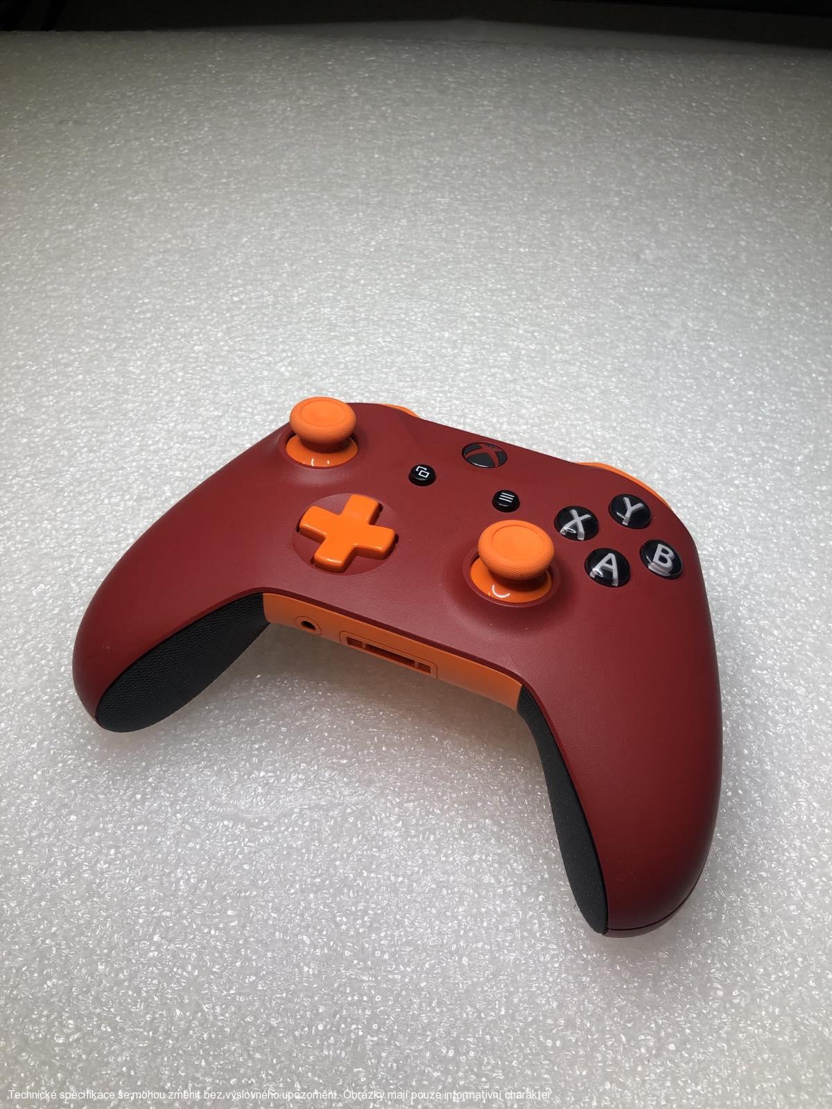 Microsoft Xbox One S Wireless Controller - Custom Red/Orange **POUŽITÝ**
