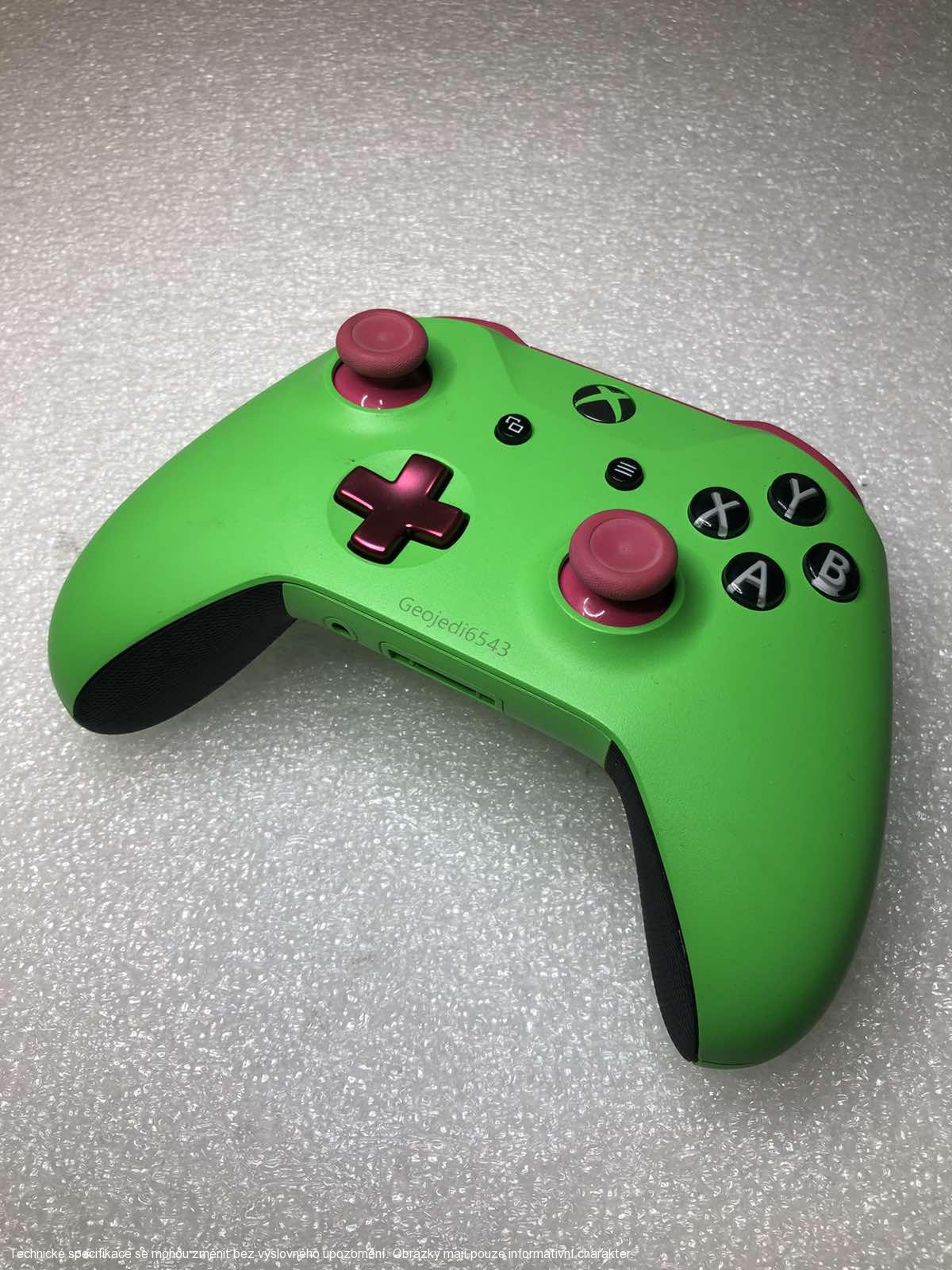 Microsoft Xbox One S Wireless Controller - Custom Zelená/červená **POUŽITÝ**