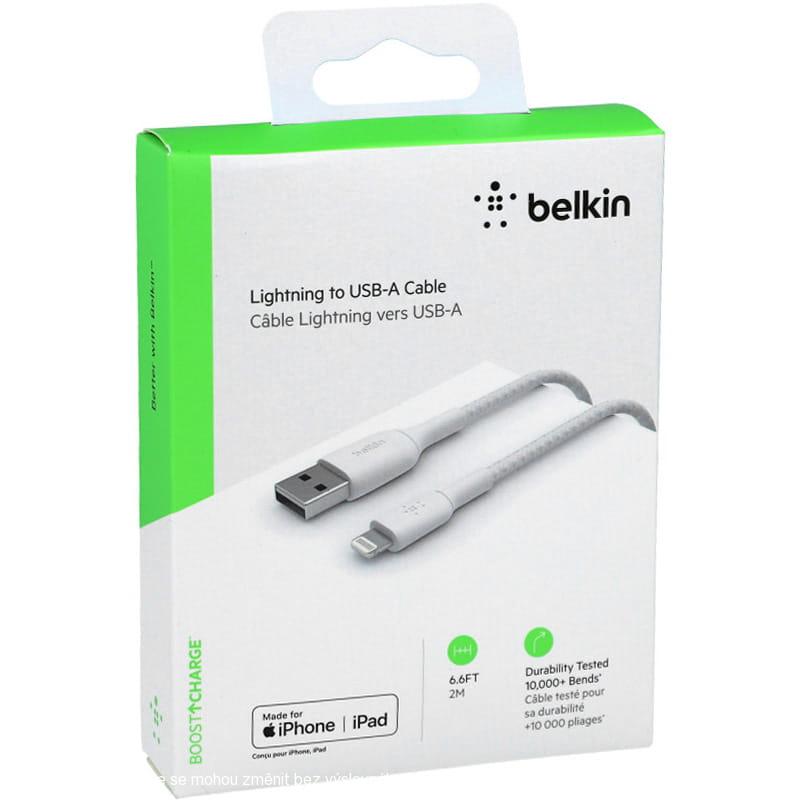 Belkin BOOST CHARGE Lightning/USB-A kabel, 2m CAA001bt2MWH