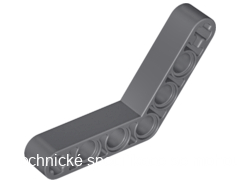 32348 Dark Bluish Gray Technic, Liftarm, Modified Bent Thick 1 x 7 (4 - 4)