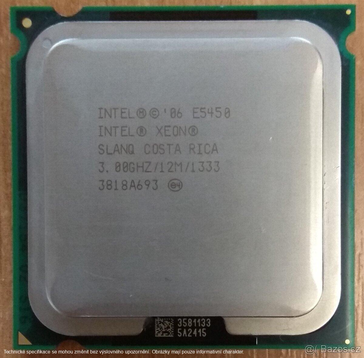 Intel Xeon Processor E5450, 3.00 GHz, SLBBM (Quad core Q9650)