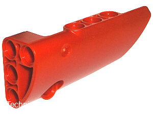 64391 Red Technic, Panel Fairing # 4 Small Smooth Long, Side B