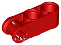 42003 Red Technic, Axle and Pin Connector Perpendicular 3L with 2 Pin Holes