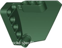 64394 Dark Green Technic, Panel Fairing #13 Large Short Smooth, Side A