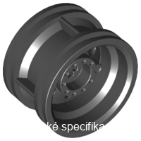 56145 Black Wheel 30.4mm D. x 20mm with No Pin Holes and Reinforced Rim