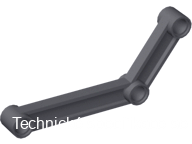 64451 Dark Bluish Gray Technic, Link 1 x 9 Bent (6 - 4)