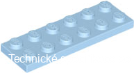 3795 Bright Light Blue Plate 2 x 6