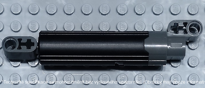 43097c01 Black Technic Linear Actuator with Dark Bluish Gray Ends, Type 2