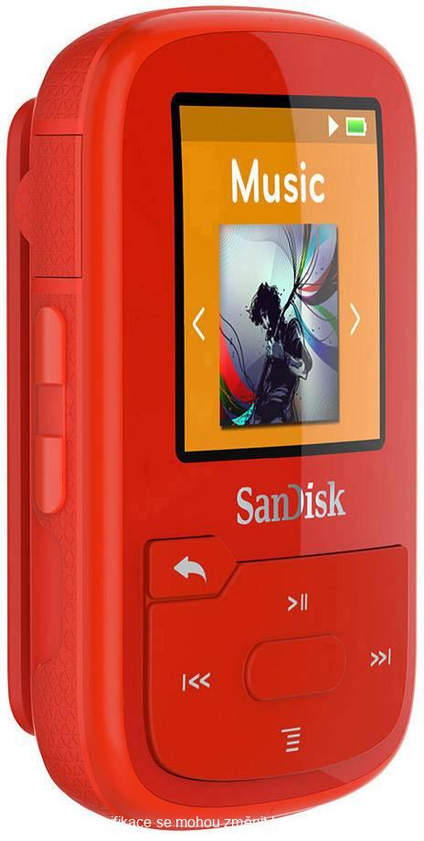 SanDisk Clip Sports Plus 16GB Červená