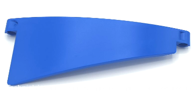68196 Blue Technic, Panel Curved #51 5 x 13 Tapered Right