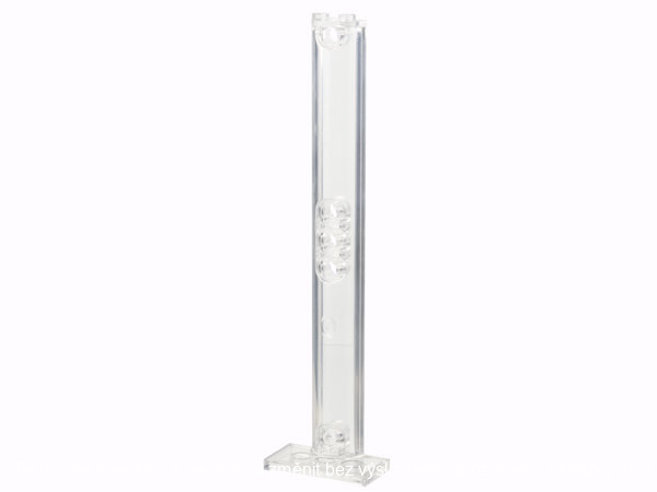 Trans-Clear Support 2 x 4 x 13 Semicircle with 5 Pin Holes
