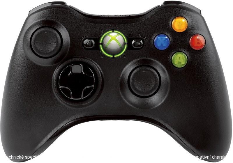 Microsoft Xbox 360 Bezdrátový ovladač černý