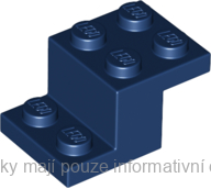 73562 Dark Blue Bracket 3 x 2 x 1 1/3 with Bottom Stud Holder