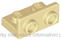99780 Tan Bracket 1 x 2 - 1 x 2 Inverted
