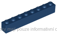 3008 Dark Blue Brick 1 x 8