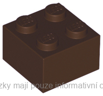 3003 Dark Brown Brick 2 x 2