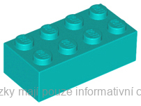 3001 Dark Turquoise Brick 2 x 4