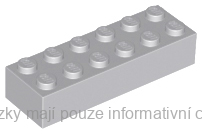 2456 Light Bluish Gray Brick 2 x 6