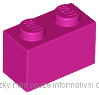 3004 Magenta Brick 1 x 2