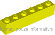 3009 Neon Yellow Brick 1 x 6