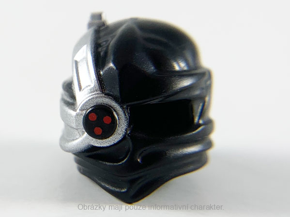 15616pb04 Black Ninjago Wrap with Silver Cyborg Eyepiece
