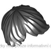 87991 Black Hair Tousled with Side Part