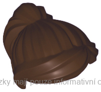87990 Dark Brown Hair Female Ponytail and Swept Sideways Fringe
