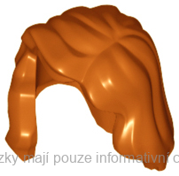 85974 Dark Orange Hair Female Mid-Length with Part over Right Shoulder