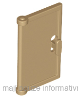 60614 Dark Tan Door 1 x 2 x 3 with Vertical Handle