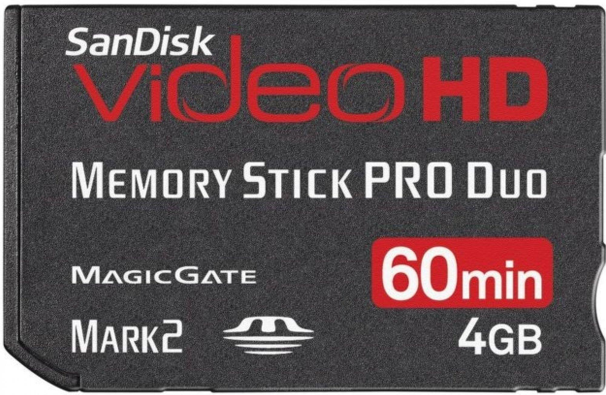 SanDisk 90870 Ultra II MS PRO Duo Video HD 4GB