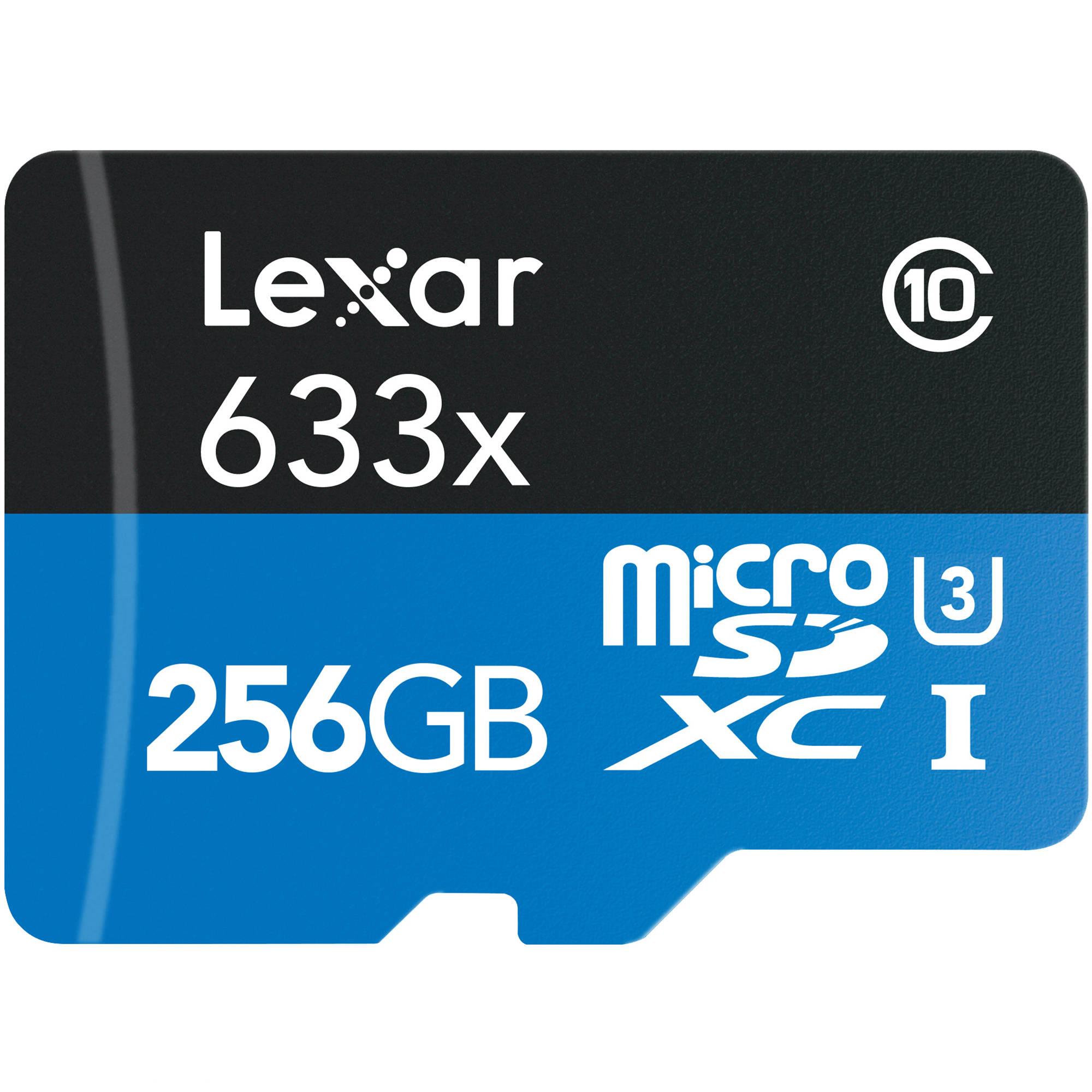 Lexar microSDXC 256GB 633x UHS-I High Speed LSDMI256BBNL633A