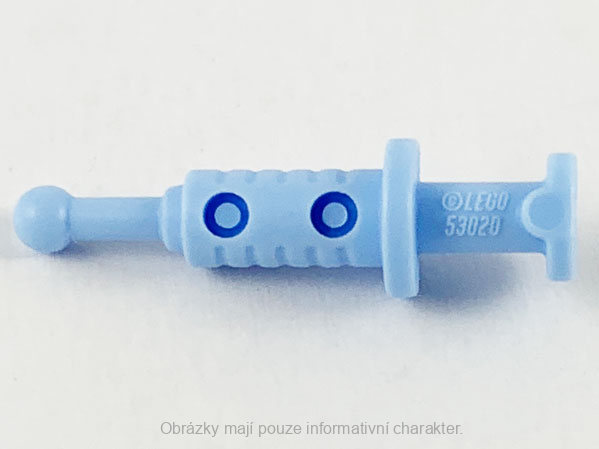 53020 Bright Light Blue Syringe with 2 Hollows