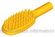 3852b Bright Light Orange Hairbrush - 10mm Handle