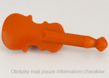 69947 Dark Orange Musical Instrument, Violin