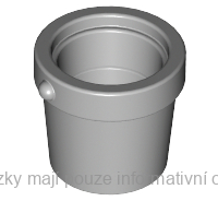 95343 Light Bluish Gray Bucket Tapered with Handle Holders