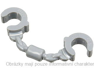 61482 Light Bluish Gray Handcuffs