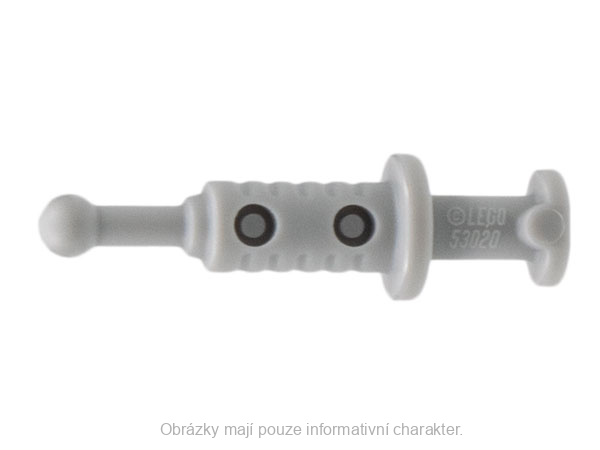 53020 Light Bluish Gray Syringe with 2 Hollows
