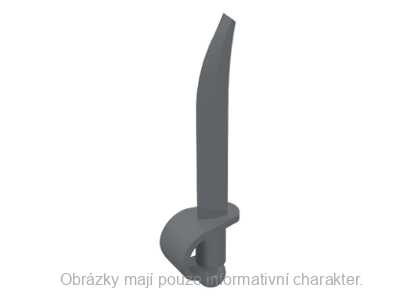 2530 Dark Bluish Gray Sword, Cutlass