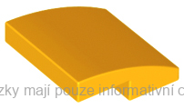 15068 Bright Light Orange Slope, Curved 2 x 2 x 2/3