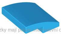 15068 Dark Azure Slope, Curved 2 x 2 x 2/3