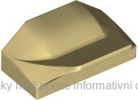 47458 Tan Slope, Curved 1 x 2 x 2/3 Wing End