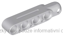 31794 Light Bluish Gray Technic, Steering Arm 5 x 1 with Tow Ball Socket Rounded
