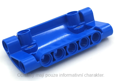 24119 Blue Technic, Panel Curved 7 x 3 with 2 Pin Holes